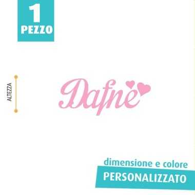 NOME IN FELTRO PERSONALIZZATO - DAFNE