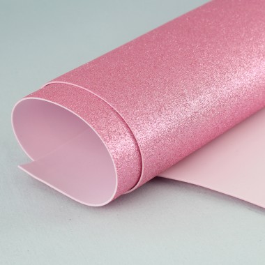 Eva Schuim Glitter 50X100 cm - Roze per meter